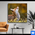 Wechselmotiv Junger Fuchs Quadrat Produktvorschau mit dem Bild Junger Fuchs im Format Quadrat.