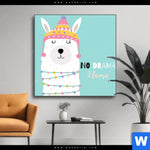 Wechselmotiv Kein Drama Lama Quadrat Produktvorschau mit dem Bild Kein Drama Lama im Format Quadrat.
