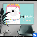 Wechselmotiv Kein Drama Lama Querformat Produktvorschau mit dem Bild Kein Drama Lama im Format Querformat.