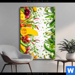 Wechselmotiv Knackiges Frisches Gemuese Hochformat Produktvorschau mit dem Bild Knackiges frisches Gemüse im Format Hochformat.