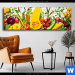 Wechselmotiv Knackiges Frisches Gemuese Panorama Produktvorschau mit dem Bild Knackiges frisches Gemüse im Format Panorama.