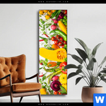 Wechselmotiv Knackiges Frisches Gemuese Schmal Produktvorschau mit dem Bild Knackiges frisches Gemüse im Format Schmal.