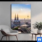 Wechselmotiv Koelner Skyline Hochformat Produktvorschau mit dem Bild Kölner Skyline im Format Hochformat.
