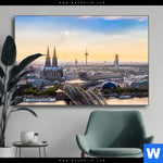 Wechselmotiv Koelner Skyline Querformat Produktvorschau mit dem Bild Kölner Skyline im Format Querformat.