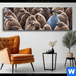 Wechselmotiv Koenigspinguine Panorama Produktvorschau mit dem Bild Königspinguine im Format Panorama.
