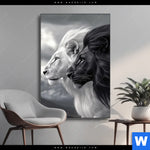 Wechselmotiv Kontrast Loewenkraft Hochformat Produktvorschau mit dem Bild Kontrast Löwenkraft im Format Hochformat.