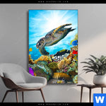 Wechselmotiv Korallen Fische Hochformat Produktvorschau mit dem Bild Korallen & Fische im Format Hochformat.