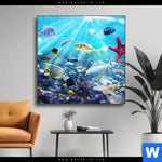 Wechselmotiv Korallenriff Im Ozean Quadrat Produktvorschau mit dem Bild Korallenriff im Ozean im Format Quadrat.