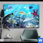 Wechselmotiv Korallenriff Im Ozean Querformat Produktvorschau mit dem Bild Korallenriff im Ozean im Format Querformat.