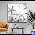 Wechselmotiv Kuestenfeeling Muschel Quadrat Produktvorschau mit dem Bild Küstenfeeling - Muschel im Format Quadrat.