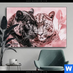Wechselmotiv Leoparden Harmonie In Pastell Querformat Produktvorschau mit dem Bild Leoparden - Harmonie in Pastell im Format Querformat.