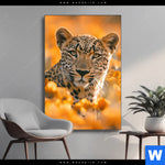 Wechselmotiv Leopardentraum In Orange Hochformat Produktvorschau mit dem Bild Leopardentraum in Orange im Format Hochformat.