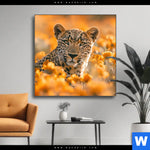 Wechselmotiv Leopardentraum In Orange Quadrat Produktvorschau mit dem Bild Leopardentraum in Orange im Format Quadrat.