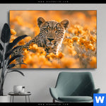 Wechselmotiv Leopardentraum In Orange Querformat Produktvorschau mit dem Bild Leopardentraum in Orange im Format Querformat.