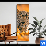 Wechselmotiv Leopardentraum In Orange Schmal Produktvorschau mit dem Bild Leopardentraum in Orange im Format Schmal.