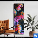 Wechselmotiv Leuchtende Quallen Unter Wasser Schmal Produktvorschau mit dem Bild Leuchtende Quallen unter Wasser im Format Schmal.