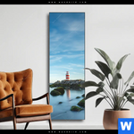 Wechselmotiv Leuchtturm An Der Nordsee Schmal Produktvorschau mit dem Bild Leuchtturm an der Nordsee im Format Schmal.