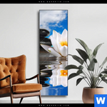 Wechselmotiv Lilie Zensteine Schmal Produktvorschau mit dem Bild Lilie & Zensteine im Format Schmal.