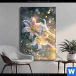 Wechselmotiv Lilien Im Morgenlicht Hochformat Produktvorschau mit dem Bild Lilien im Morgenlicht im Format Hochformat.