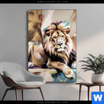 Wechselmotiv Loewe Koenig Der Tiere Hochformat Produktvorschau mit dem Bild Löwe - König der Tiere im Format Hochformat.