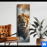 Wechselmotiv Loewe Mit Goldenen Fluegeln Schmal Produktvorschau mit dem Bild Löwe mit goldenen Flügeln im Format Schmal.