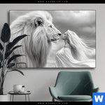 Wechselmotiv Loewe Wildnis Liebe Querformat Produktvorschau mit dem Bild Löwe - Wildnis Liebe im Format Querformat.