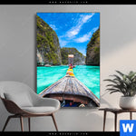 Wechselmotiv Longtail Boot Hochformat Produktvorschau mit dem Bild Longtail-Boot im Format Hochformat.