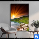 Wechselmotiv Majestaetischer Sonnenuntergang Hochformat Produktvorschau mit dem Bild Majestätischer Sonnenuntergang im Format Hochformat.