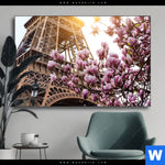 Wechselmotiv Mangnolien In Paris Querformat Produktvorschau mit dem Bild Mangnolien in Paris im Format Querformat.