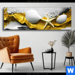 Wechselmotiv Maritime Muschel Kunst Panorama Produktvorschau mit dem Bild Maritime Muschel-Kunst im Format Panorama.