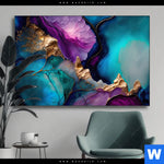 Wechselmotiv Marmorstruktur Lavendel Querformat Produktvorschau mit dem Bild Marmorstruktur Lavendel im Format Querformat.