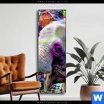 Wechselmotiv Moderner Bunter Elefant No 2 Schmal Produktvorschau mit dem Bild Moderner bunter Elefant No. 2 im Format Schmal.