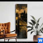 Wechselmotiv Nachtleuchten Ueber Manhattan Schmal Produktvorschau mit dem Bild Nachtleuchten über Manhattan im Format Schmal.