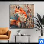Wechselmotiv Naturpoesie Mit Fuchs Quadrat Produktvorschau mit dem Bild Naturpoesie mit Fuchs im Format Quadrat.