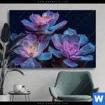 Wechselmotiv Neon Sukkulenten Querformat Produktvorschau mit dem Bild Neon Sukkulenten im Format Querformat.