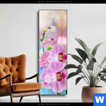 Wechselmotiv Orchideen Blueten Schmal Produktvorschau mit dem Bild Orchideen Blüten im Format Schmal.