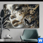 Wechselmotiv Paola Portraet Mit Schmetterlingen Querformat Produktvorschau mit dem Bild Paola - Porträt mit Schmetterlingen im Format Querformat.