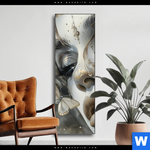 Wechselmotiv Paola Portraet Mit Schmetterlingen Schmal Produktvorschau mit dem Bild Paola - Porträt mit Schmetterlingen im Format Schmal.