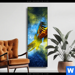 Wechselmotiv Papagei Farbexplosion Schmal Produktvorschau mit dem Bild Papagei - Farbexplosion im Format Schmal.