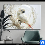 Wechselmotiv Papagei Zarte Gefangenschaft Querformat Produktvorschau mit dem Bild Papagei - Zarte Gefangenschaft im Format Querformat.