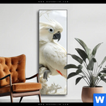 Wechselmotiv Papagei Zarte Gefangenschaft Schmal Produktvorschau mit dem Bild Papagei - Zarte Gefangenschaft im Format Schmal.