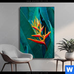 Wechselmotiv Paradiesvogelblume Hochformat Produktvorschau mit dem Bild Paradiesvogelblume im Format Hochformat.