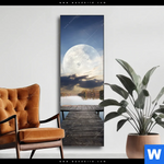 Wechselmotiv Pier Am Fluss Schmal Produktvorschau mit dem Bild Pier am Fluss im Format Schmal.