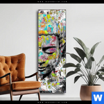 Wechselmotiv Pop Art Buddha Kopf Schmal Produktvorschau mit dem Bild Pop Art Buddha Kopf im Format Schmal.