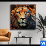 Wechselmotiv Pop Art Leo Quadrat Produktvorschau mit dem Bild Pop Art Leo im Format Quadrat.