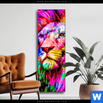 Wechselmotiv Pop Art Loewe Schmal Produktvorschau mit dem Bild Pop Art Löwe im Format Schmal.