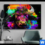 Wechselmotiv Pop Art Stier Querformat Produktvorschau mit dem Bild Pop Art Stier im Format Querformat.