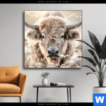 Wechselmotiv Rind Kraft Der Stille Quadrat Produktvorschau mit dem Bild Rind - Kraft der Stille im Format Quadrat.