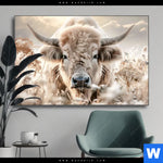 Wechselmotiv Rind Kraft Der Stille Querformat Produktvorschau mit dem Bild Rind - Kraft der Stille im Format Querformat.