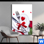 Wechselmotiv Romantik Mit Rotwein Hochformat Produktvorschau mit dem Bild Romantik mit Rotwein im Format Hochformat.